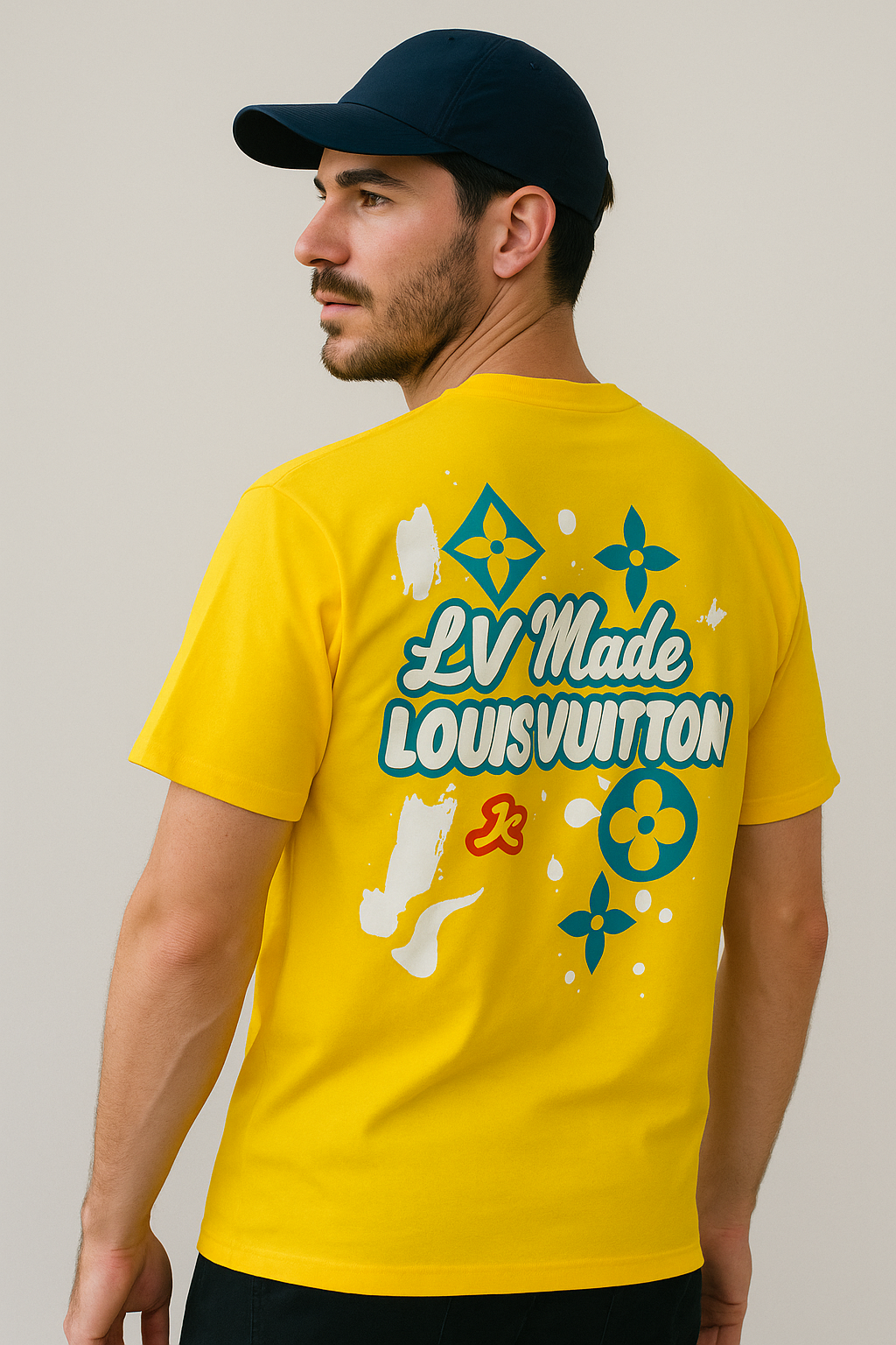 Printed Short-Sleeved Cotton T-Shirt