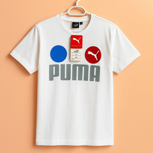 Puma Men's Polyester Solid Regular Fit T-Shirt